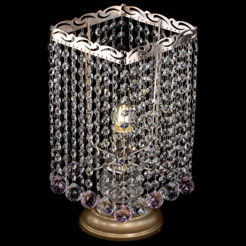 Настольная лампа Квадрат шар розовая в Химках Гусь Хрустальный