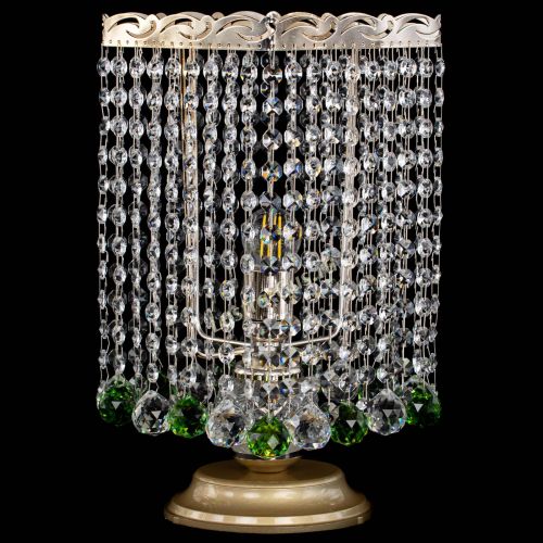 Настольная лампа Квадрат шар зеленая в Химках Гусь Хрустальный