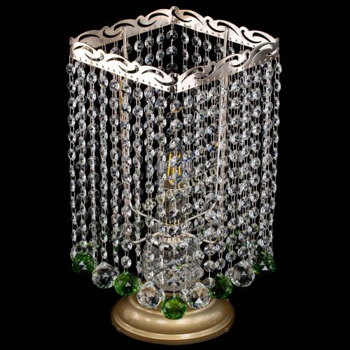 Настольная лампа Квадрат шар зеленая в Химках Гусь Хрустальный