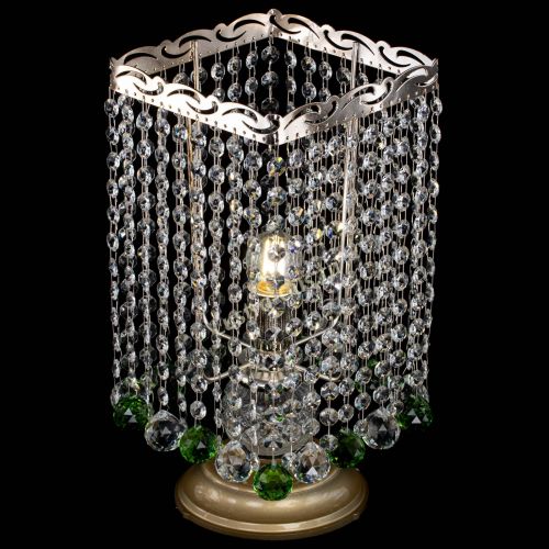 Настольная лампа Квадрат шар зеленая в Химках Гусь Хрустальный