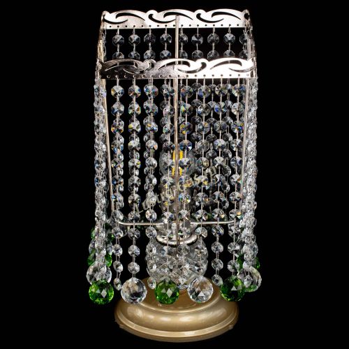 Настольная лампа Квадрат шар зеленая в Химках Гусь Хрустальный