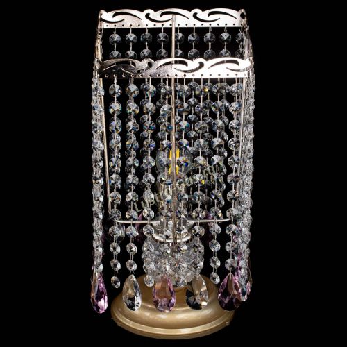 Настольная лампа Квадрат журавлик розовая в Химках Гусь Хрустальный