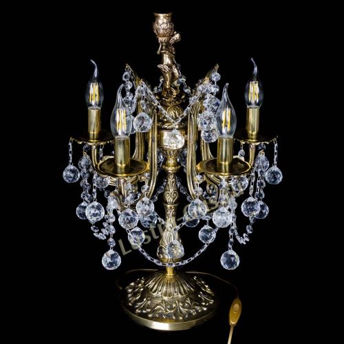 Бронзовая настольная лампа Луиза №5/2 шар в Химках Бронзовая настольная лампа Луиза №5/2 шар в Химках