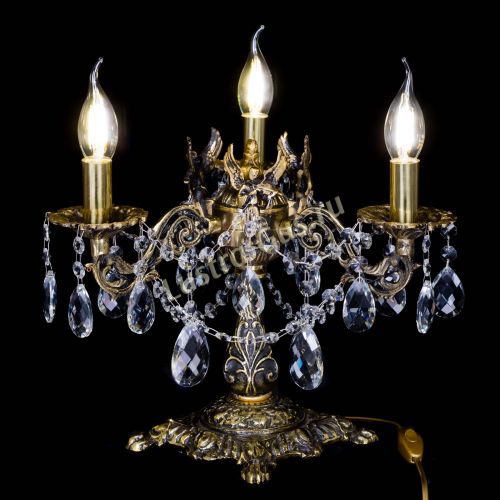 Бронзовая настольная лампа Муза №3 баден в Химках Гусь Хрустальный