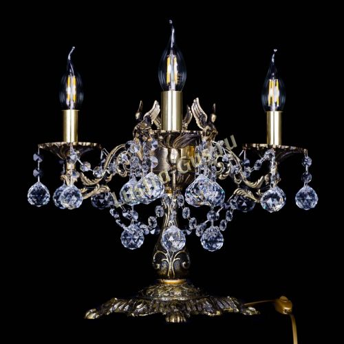 Бронзовая настольная лампа Муза №3 шар в Химках Гусь Хрустальный