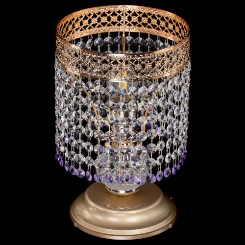 Настольная лампа Венеция №1 мини фиолетовая в Химках Гусь Хрустальный