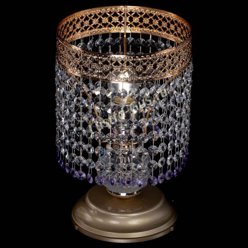 Настольная лампа Венеция №1 мини фиолетовая в Химках Гусь Хрустальный