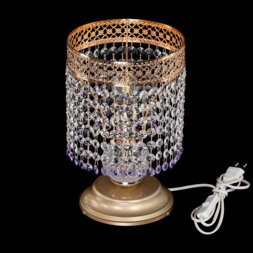 Настольная лампа Венеция №1 мини фиолетовая в Химках Гусь Хрустальный