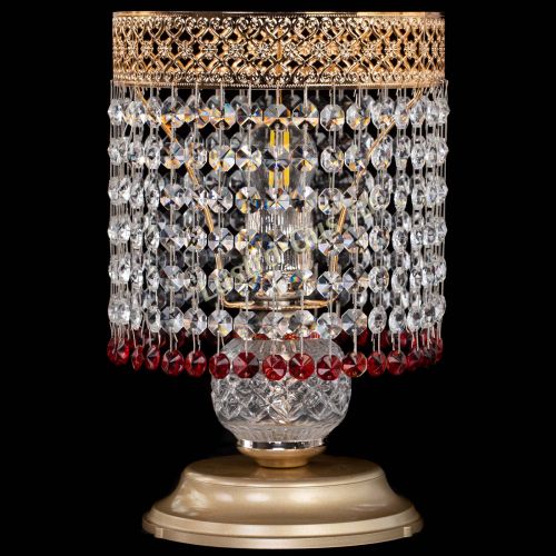 Настольная лампа Венеция №1 мини красная в Химках Гусь Хрустальный
