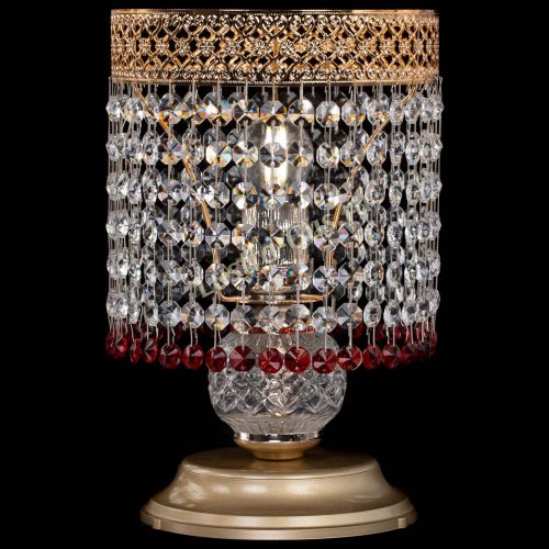 Настольная лампа Венеция №1 мини красная в Химках Гусь Хрустальный