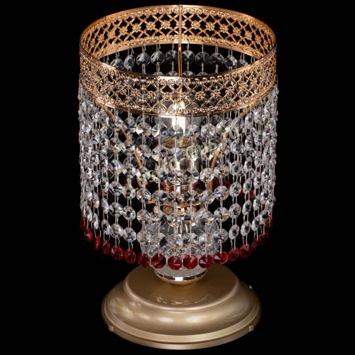 Настольная лампа Венеция №1 мини красная в Химках Гусь Хрустальный