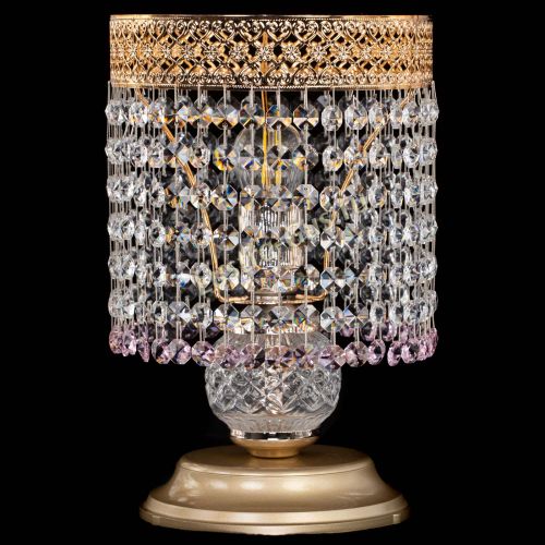 Настольная лампа Венеция №1 мини розовая в Химках Гусь Хрустальный