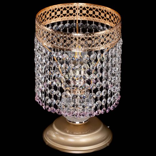 Настольная лампа Венеция №1 мини розовая в Химках Гусь Хрустальный