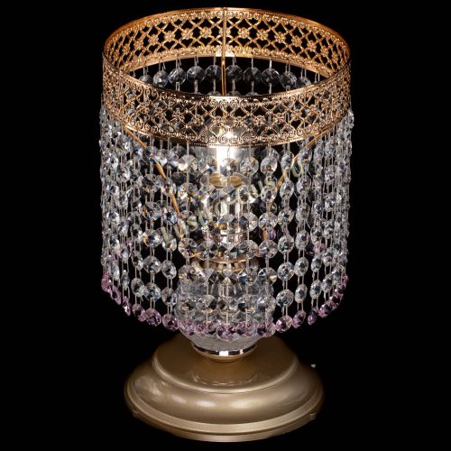 Настольная лампа Венеция №1 мини розовая в Химках Гусь Хрустальный