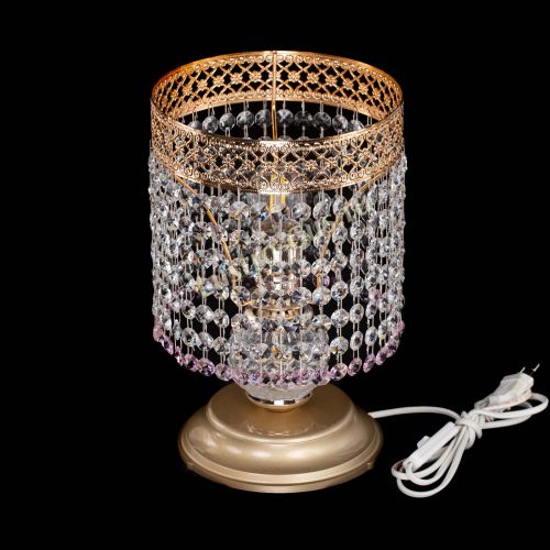 Настольная лампа Венеция №1 мини розовая в Химках Гусь Хрустальный