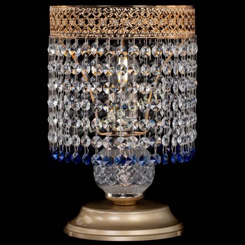 Настольная лампа Венеция №1 мини синяя в Химках Гусь Хрустальный