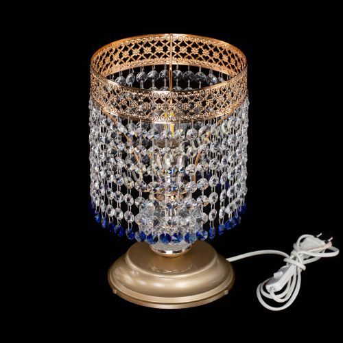 Настольная лампа Венеция №1 мини синяя в Химках Гусь Хрустальный