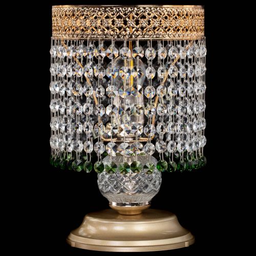 Настольная лампа Венеция №1 мини зеленая в Химках Гусь Хрустальный