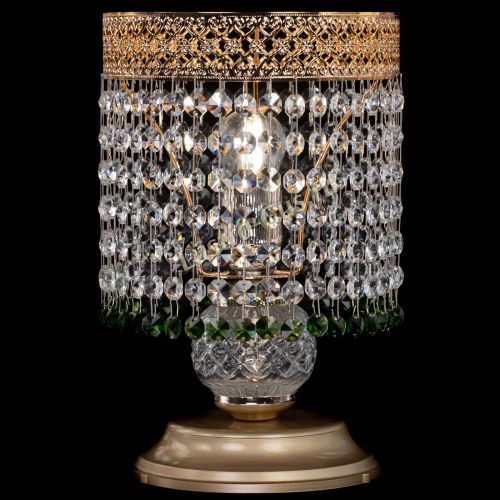 Настольная лампа Венеция №1 мини зеленая в Химках Гусь Хрустальный