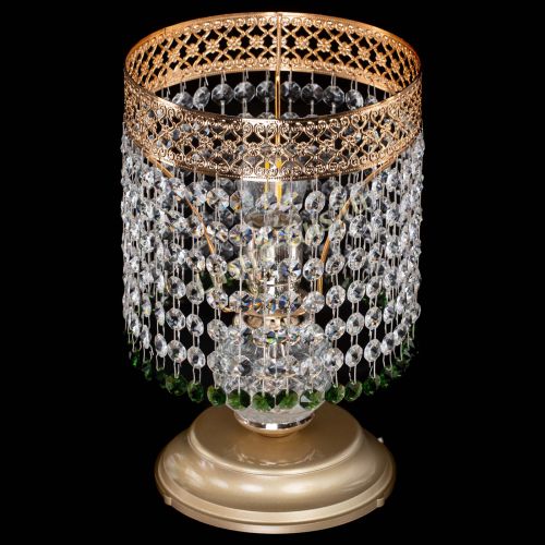 Настольная лампа Венеция №1 мини зеленая в Химках Гусь Хрустальный