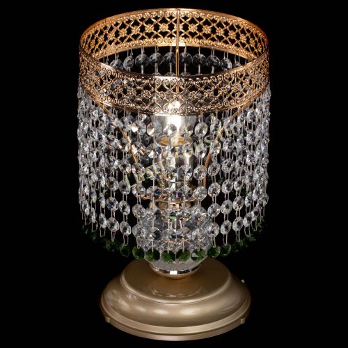 Настольная лампа Венеция №1 мини зеленая в Химках Гусь Хрустальный