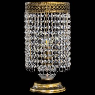  Настольная лампа Венеция оптикон №1 бронза черная