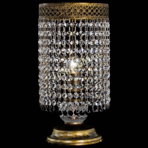 Настольная лампа Венеция оптикон №1 бронза черная в Химках Гусь Хрустальный