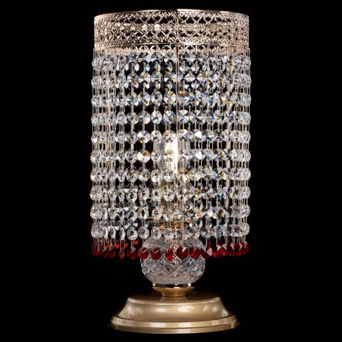 Настольная лампа Венеция оптикон №1 красная в Химках Гусь Хрустальный