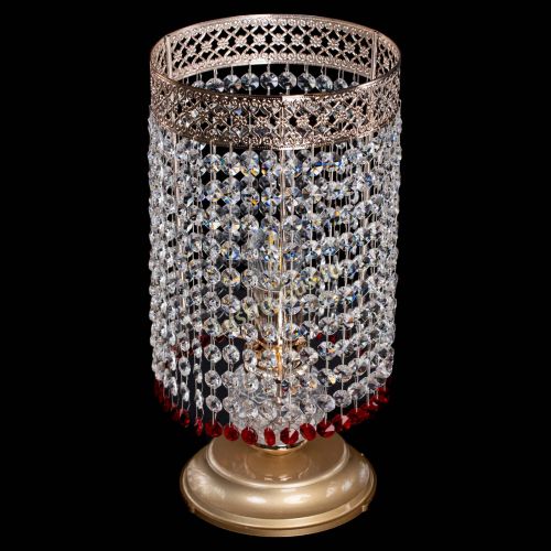 Настольная лампа Венеция оптикон №1 красная в Химках Гусь Хрустальный