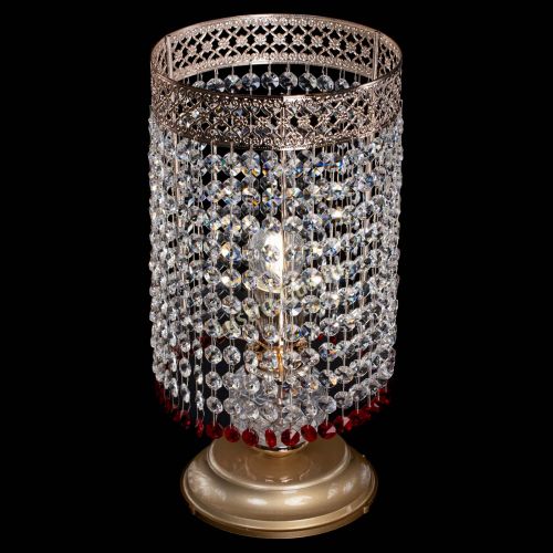 Настольная лампа Венеция оптикон №1 красная в Химках Гусь Хрустальный