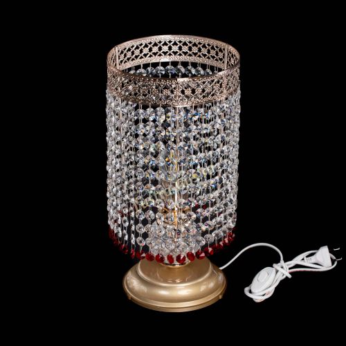 Настольная лампа Венеция оптикон №1 красная в Химках Гусь Хрустальный