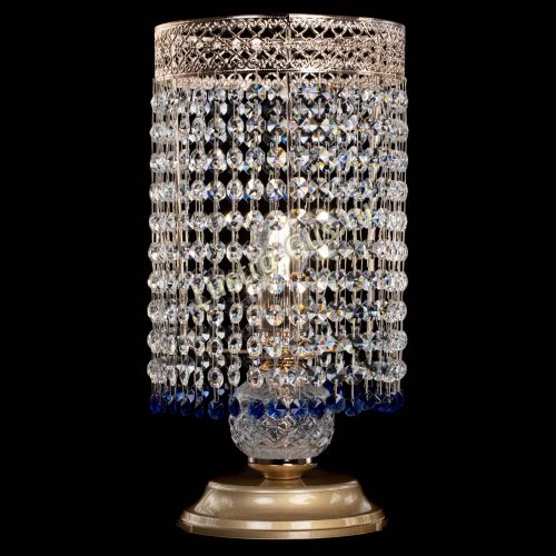 Настольная лампа Венеция оптикон №1 синяя в Химках Гусь Хрустальный