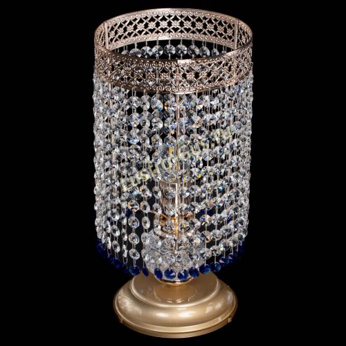 Настольная лампа Венеция оптикон №1 синяя в Химках Гусь Хрустальный