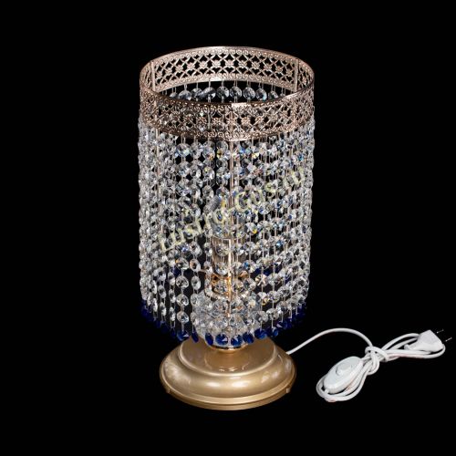 Настольная лампа Венеция оптикон №1 синяя в Химках Гусь Хрустальный