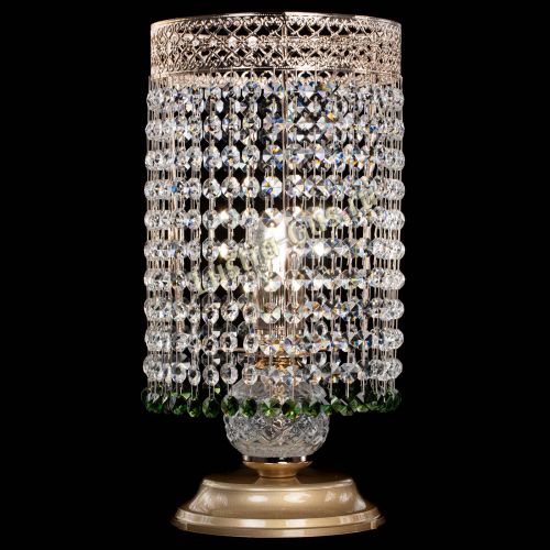 Настольная лампа Венеция оптикон №1 зеленая в Химках Гусь Хрустальный