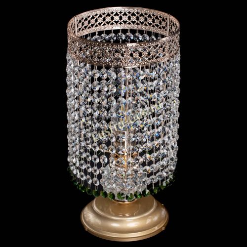 Настольная лампа Венеция оптикон №1 зеленая в Химках Гусь Хрустальный