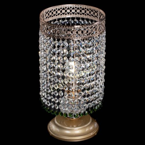 Настольная лампа Венеция оптикон №1 зеленая в Химках Гусь Хрустальный