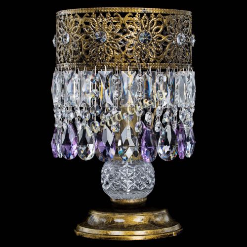 Настольная лампа Восток с пластинками под бронзу Фиолетовая в Химках Настольная лампа Восток с пластинками под бронзу Фиолетовая в Химках