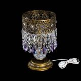 Настольная лампа Восток с пластинками под бронзу Фиолетовая в Химках Настольная лампа Восток с пластинками под бронзу Фиолетовая в Химках