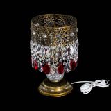 Настольная лампа Восток с пластинками под бронзу Красная в Химках Настольная лампа Восток с пластинками под бронзу Красная в Химках