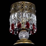 Настольная лампа Восток с пластинками под бронзу Красная в Химках Настольная лампа Восток с пластинками под бронзу Красная в Химках