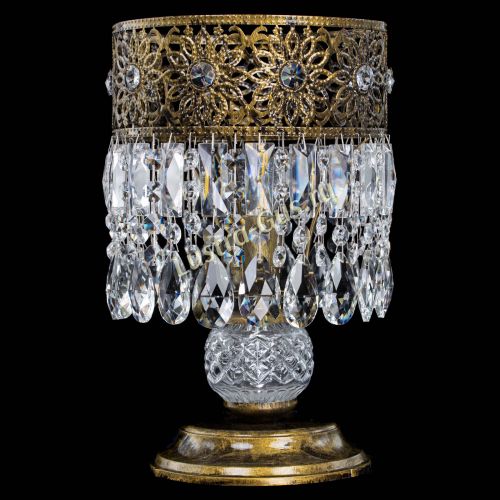 Настольная лампа Восток с пластинками под бронзу в Химках Гусь Хрустальный