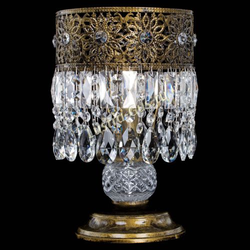 Настольная лампа Восток с пластинками под бронзу в Химках Гусь Хрустальный