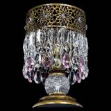 Настольная лампа Восток с пластинками под бронзу Розовая в Химках Настольная лампа Восток с пластинками под бронзу Розовая в Химках