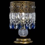 Настольная лампа Восток с пластинками под бронзу Синяя в Химках Настольная лампа Восток с пластинками под бронзу Синяя в Химках