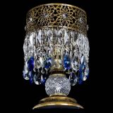 Настольная лампа Восток с пластинками под бронзу Синяя в Химках Настольная лампа Восток с пластинками под бронзу Синяя в Химках