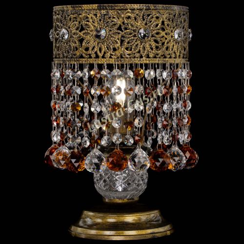 Настольная лампа Восток с шарами под бронзу Чайная в Химках Гусь Хрустальный