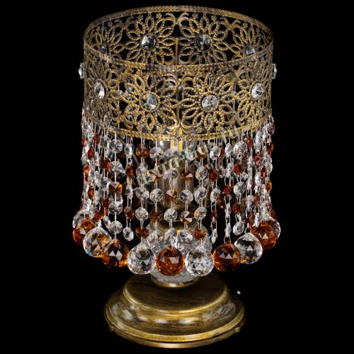 Настольная лампа Восток с шарами под бронзу Чайная в Химках Гусь Хрустальный