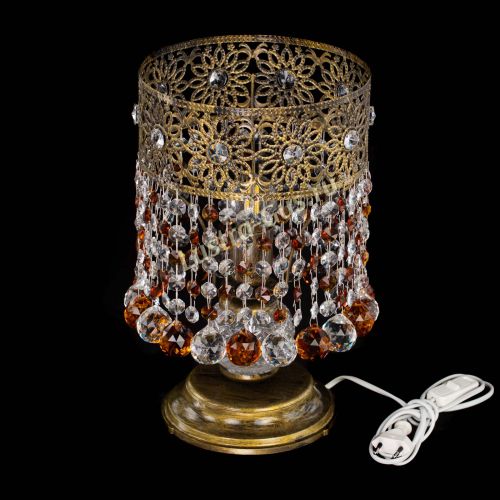 Настольная лампа Восток с шарами под бронзу Чайная в Химках Гусь Хрустальный