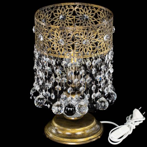 Настольная лампа Восток с шарами под бронзу Черная в Химках Гусь Хрустальный